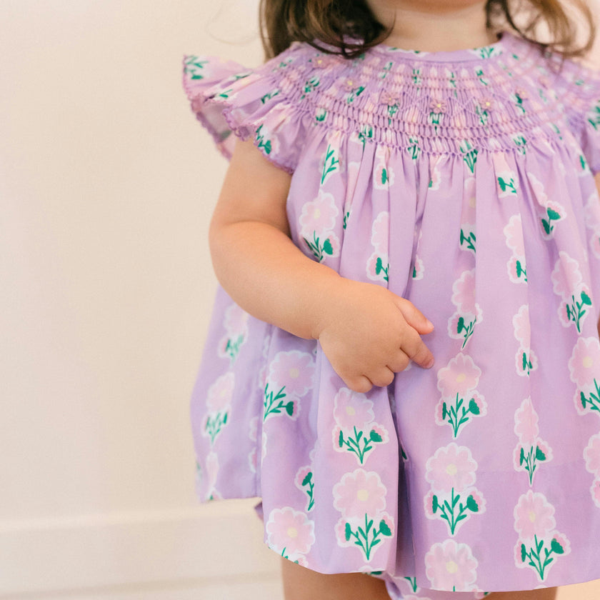 Lottie Smocked Diaper Cover Set