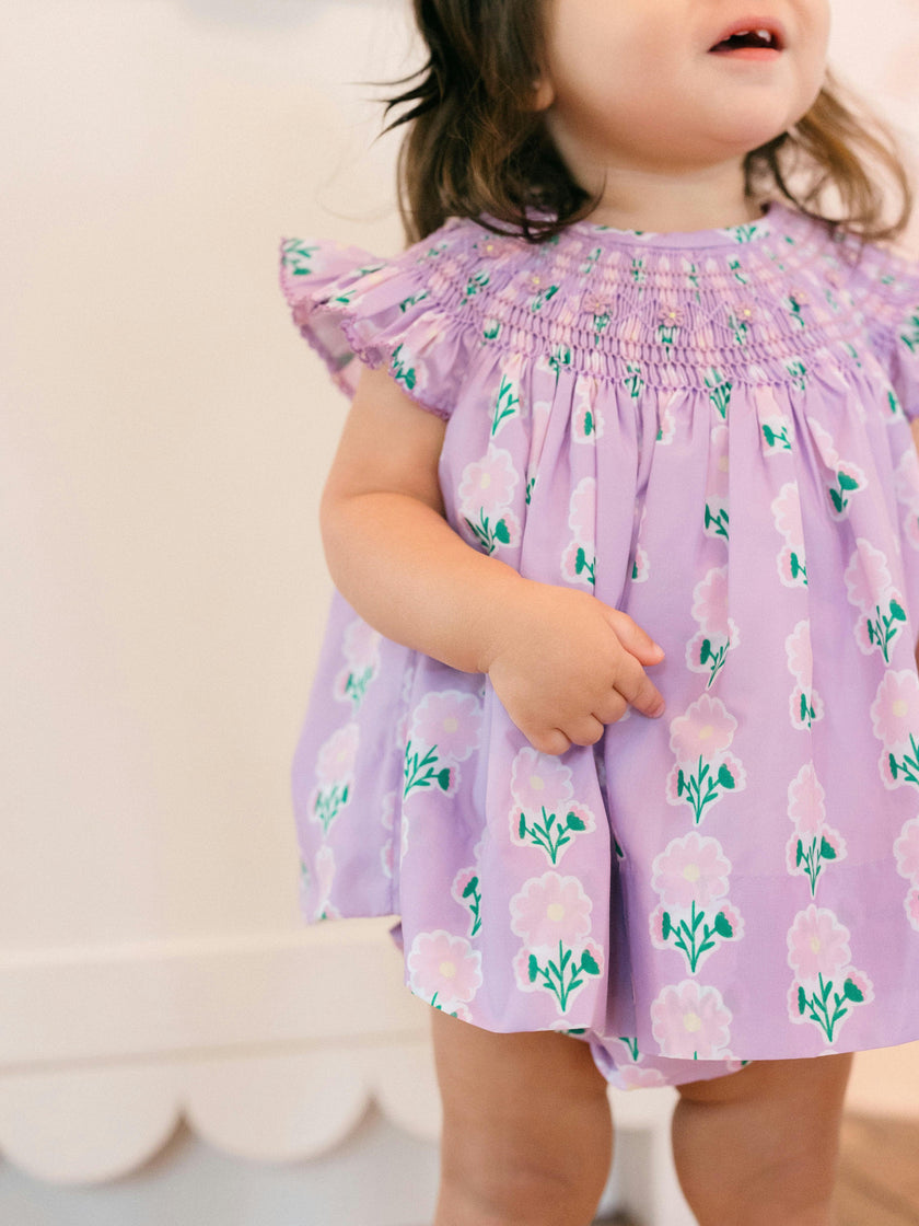Lottie Smocked Diaper Cover Set (FINAL SALE)