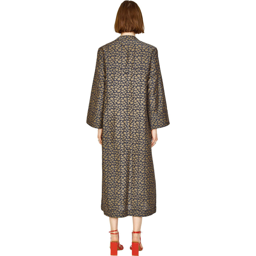 Malmo Dress in Navy Lilypad