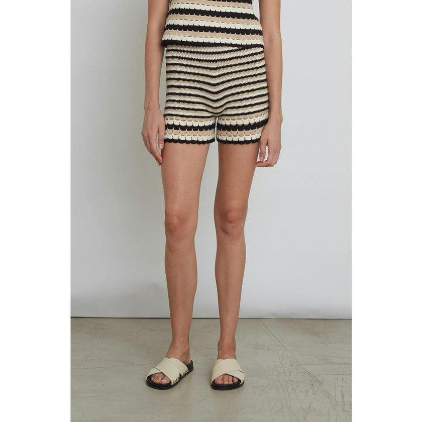 LARA STRIPE CROCHET SHORT | Two Left!