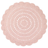Alma Hand-Crocheted Scalloped Round Rug