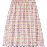 Organic Picnic Skirt in Scallop Plaid
