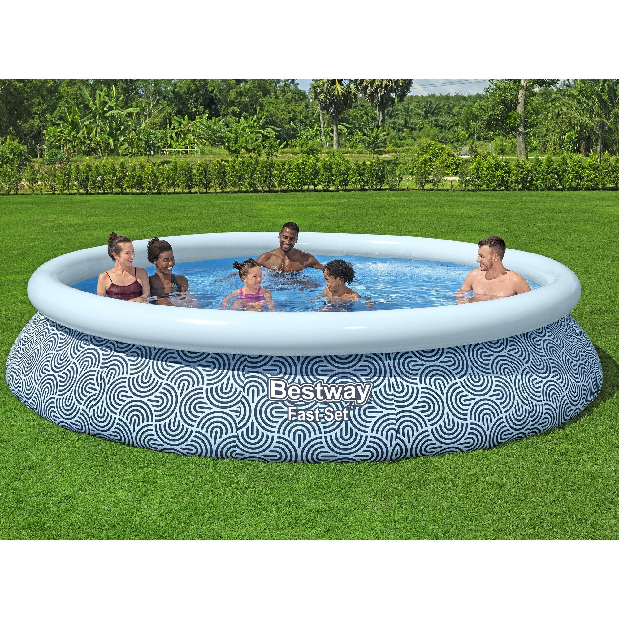 Fast Set: Pool Set - Blue Abstract 13