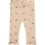 Ribbed Floral Leggings