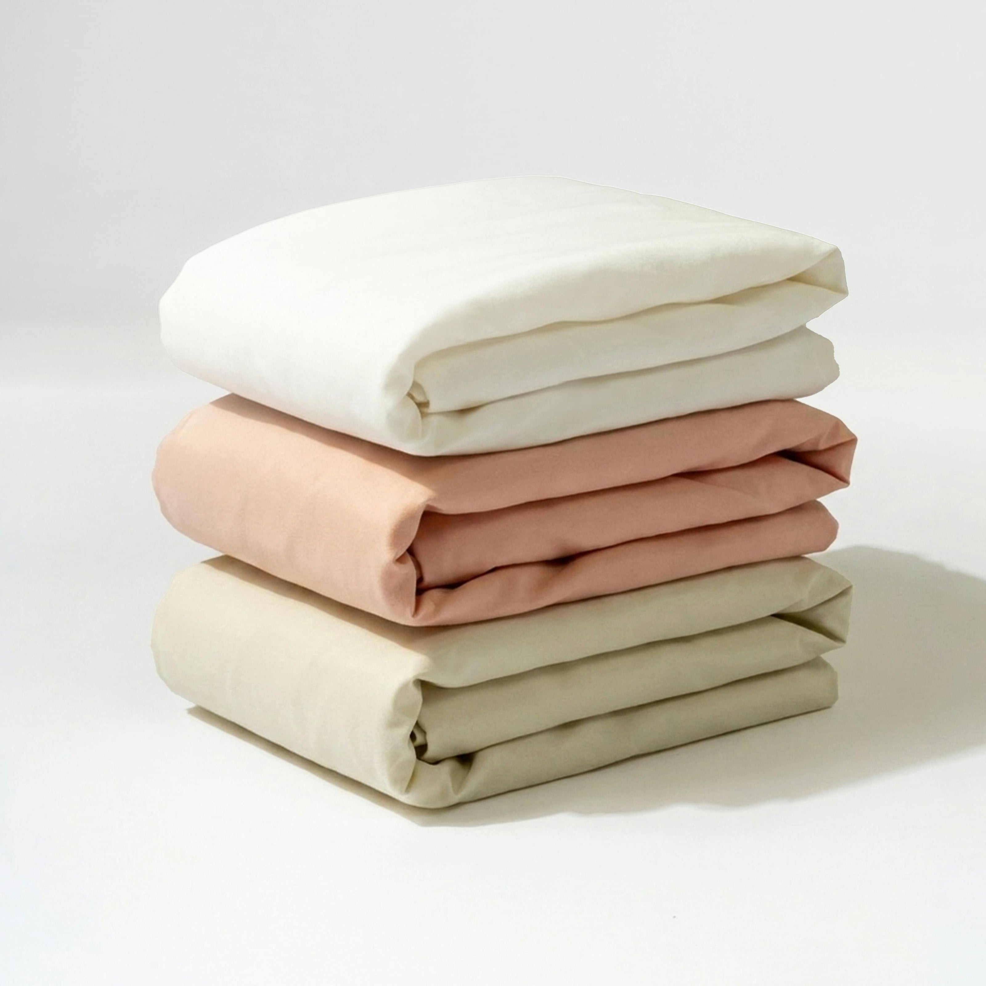 Crib Sheet in GOTS Certified Organic Brushed Cotton in Bright White
