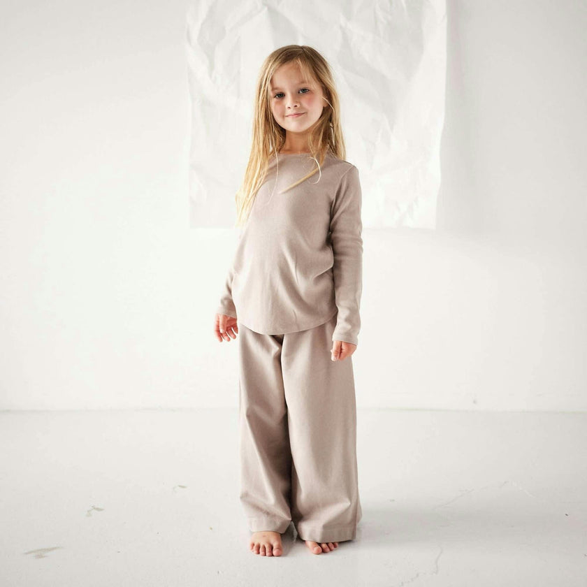 Rib Long Sleeve Top