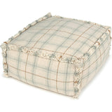 Handloom Pouf Blue Sage