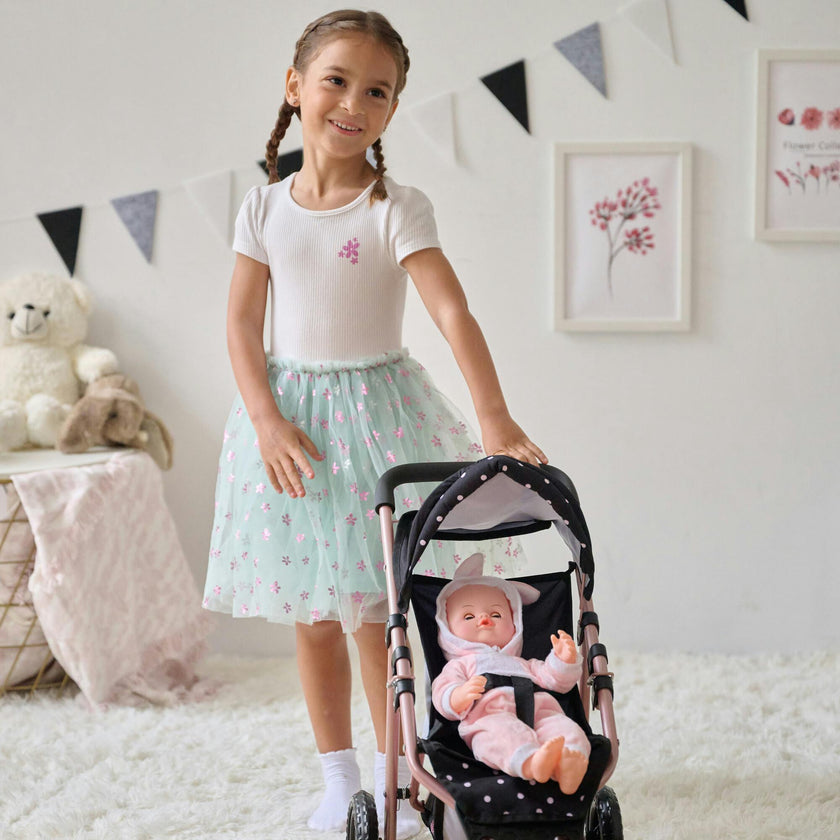 Olivia's Little World Pin Up Doll Jogging Stroller & Retractable Canopy