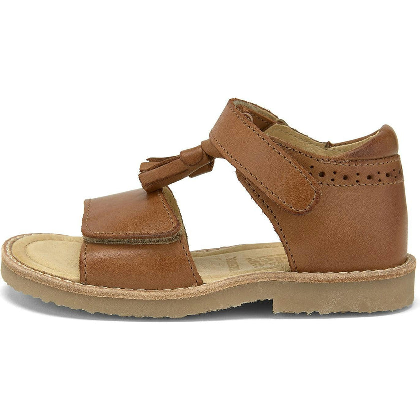 Flo Velcro Tassel Sandal, Brown