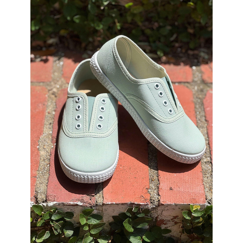 Canvas Slip On in Mint