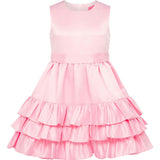 Arabella Frill Satin Girls Party Dress