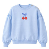 Cherry Print French Terry Sweatshirt