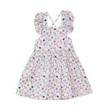 Ruffle Sleeve Dress in 90s Toys