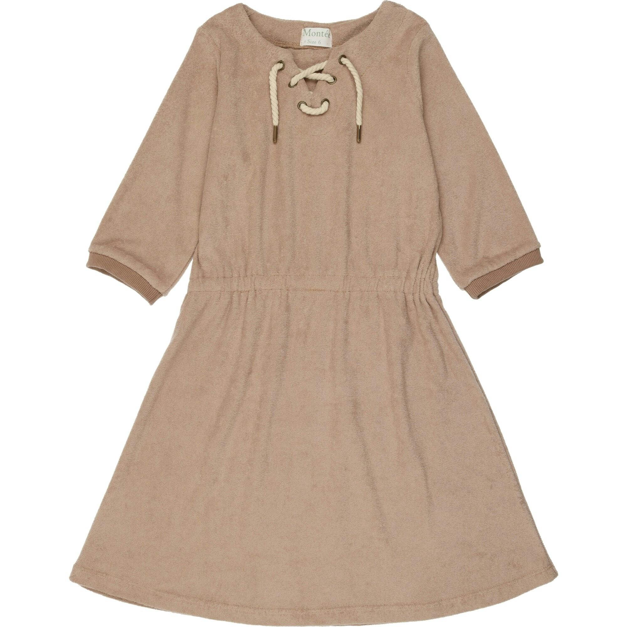 Beach Terry 3-Quarter Sleeve Dress