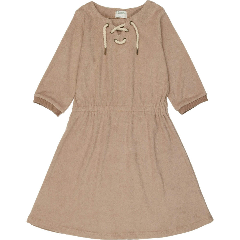 Beach Terry 3-Quarter Sleeve Dress
