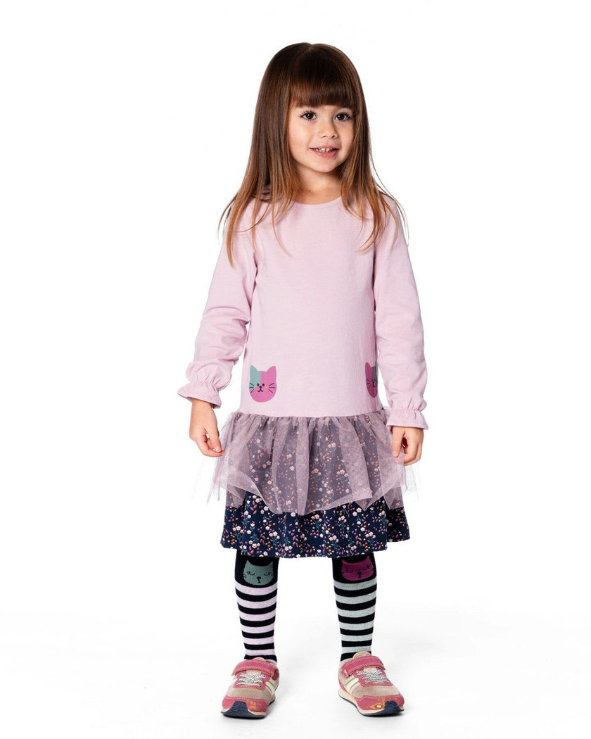 Knit Tights Dark Blue