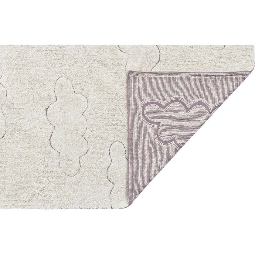Clouds RugCycled Washable Rug. Natural