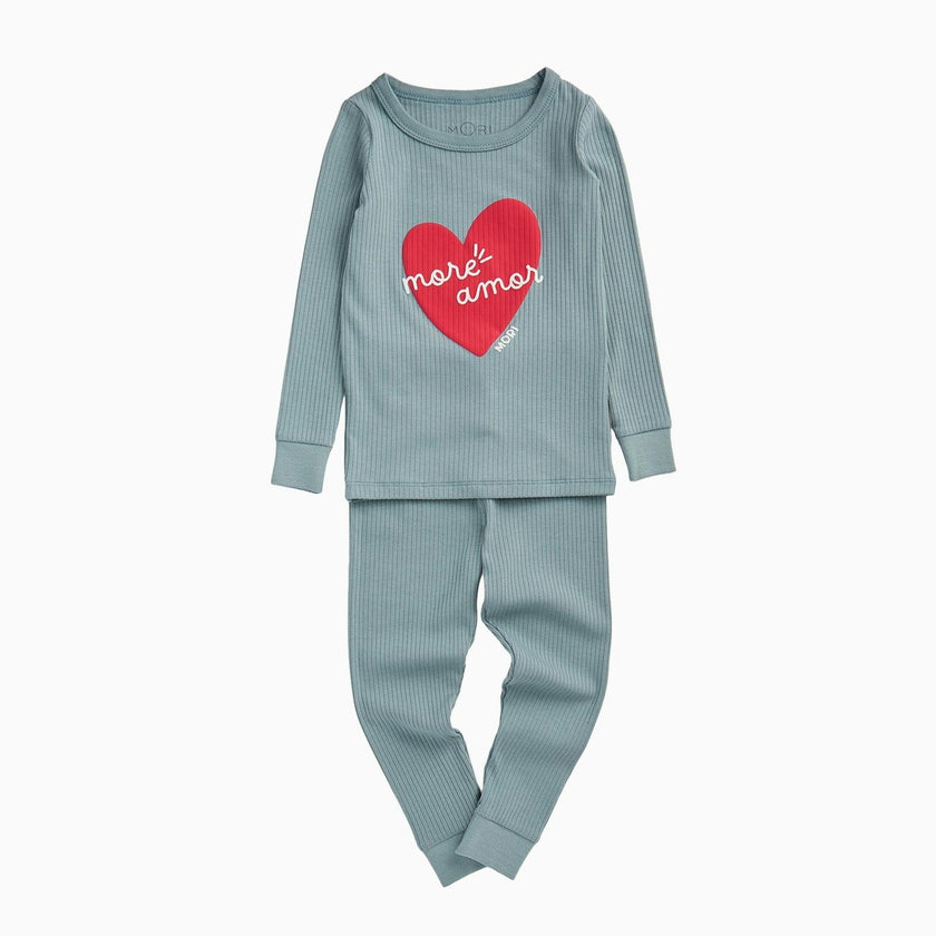 More Amor Ribbed Pajama Set