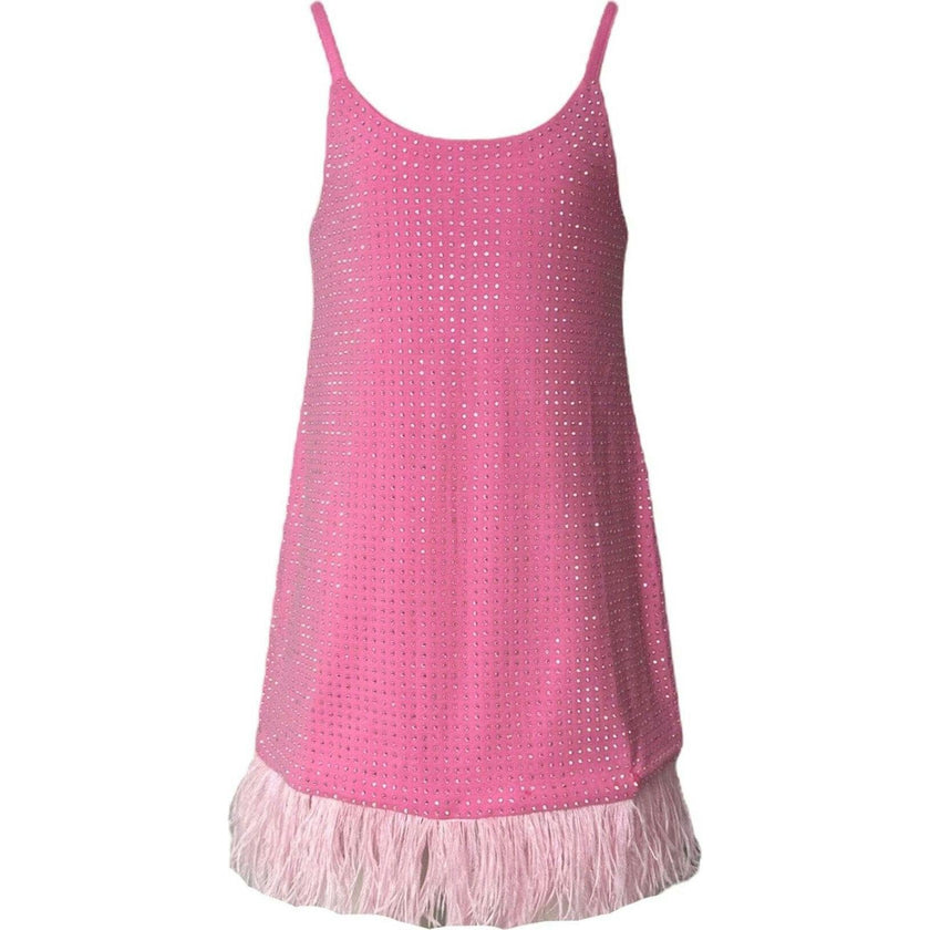Taylor Crystal Feather Dress