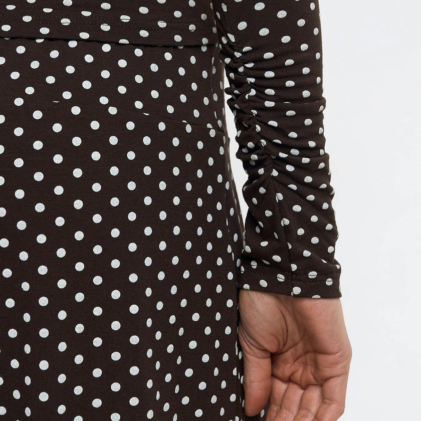 women's longsleeve – choco dots