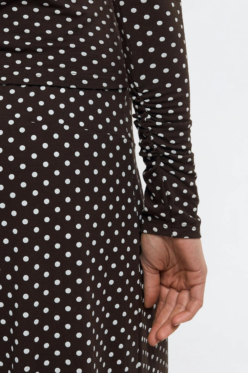 women's longsleeve – choco dots