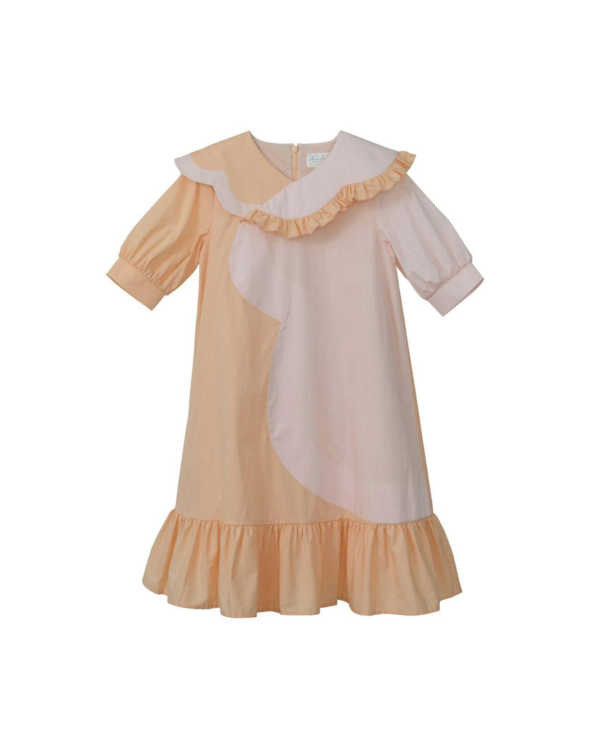 Lily dress (cantaloupe/blush pink)