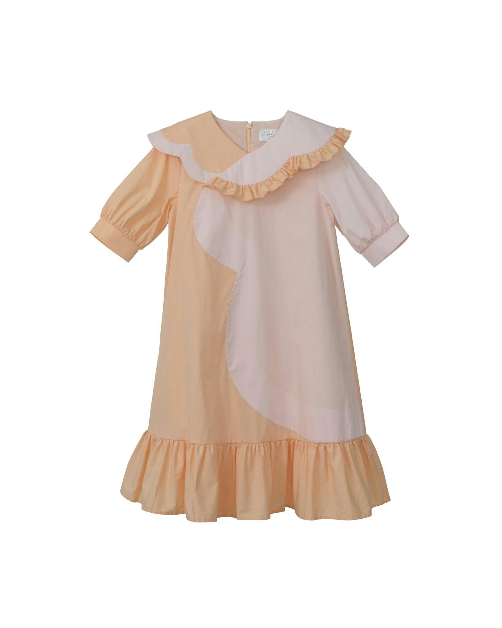 Lily dress (cantaloupe/blush pink)