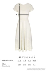 Celia Dress in Vanilla Eyelet