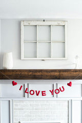 I Love You Garland (Red)