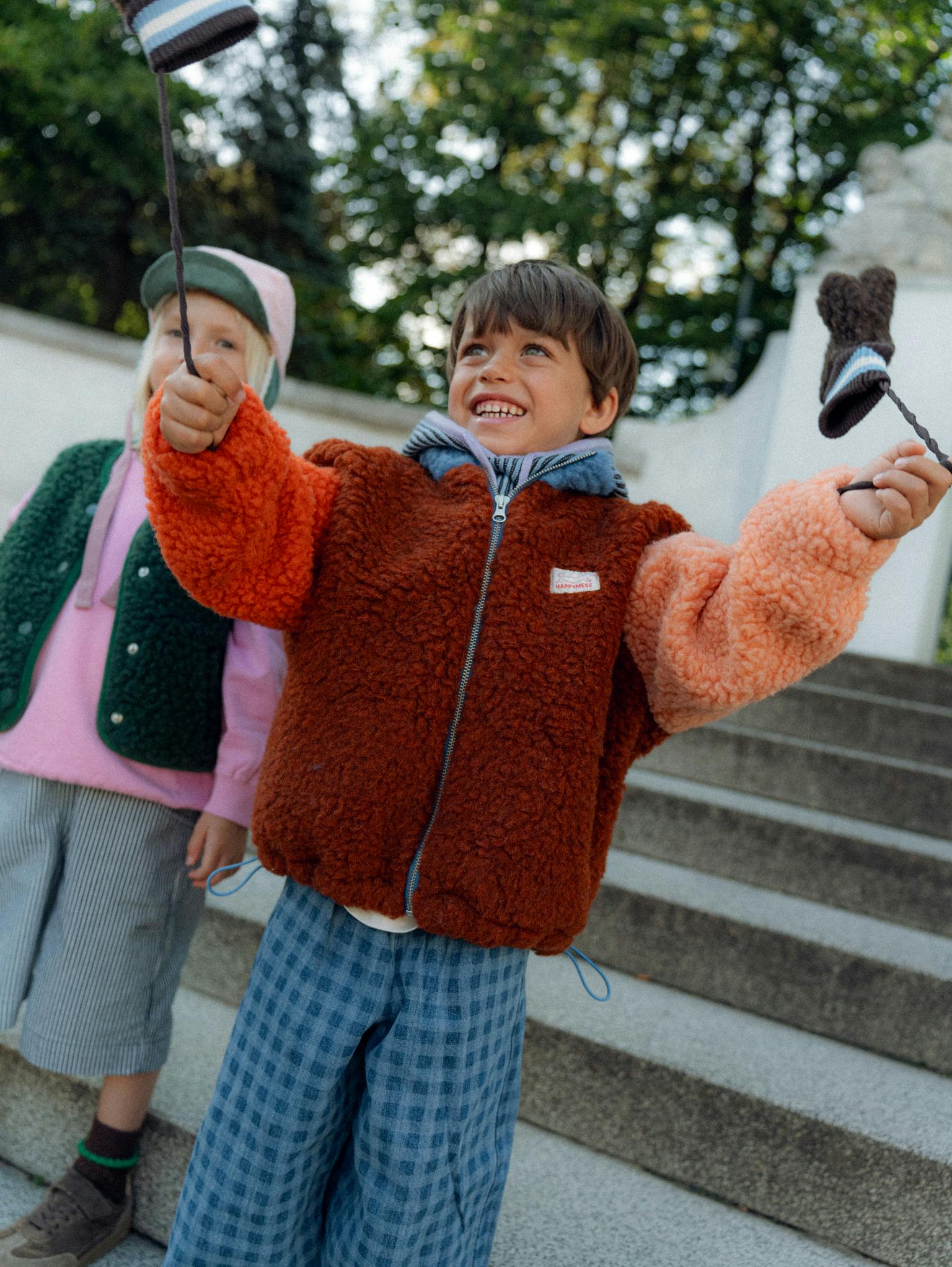 children's merino wool bomber jacket - grove