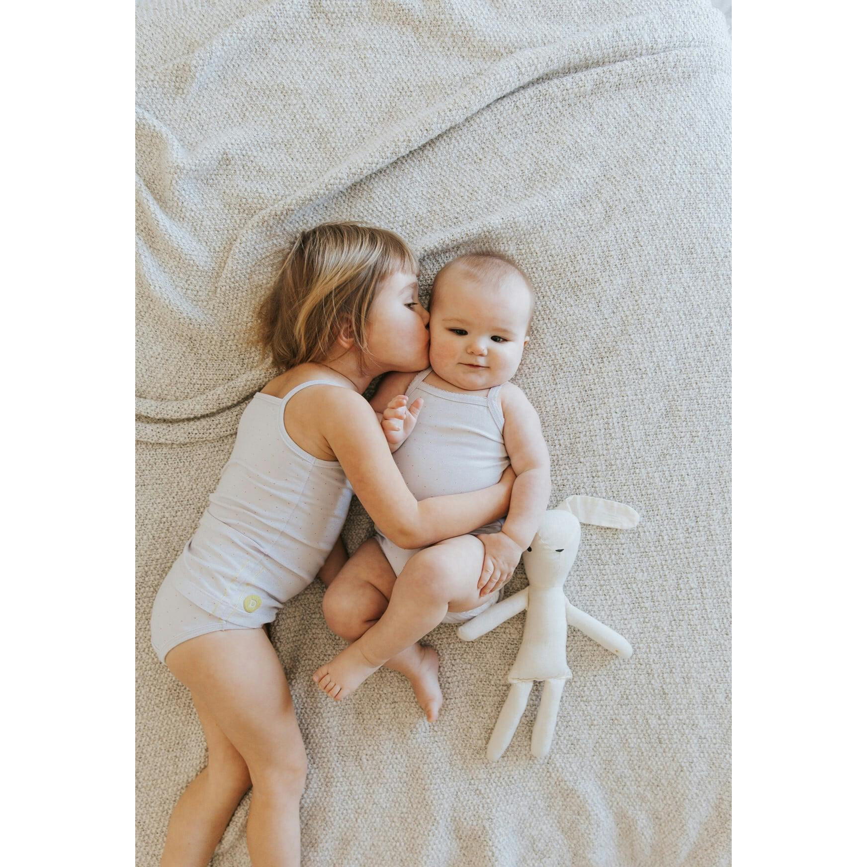 *Exclusive* Baby Girl Sleeveless 4pc Onesie Set