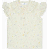 Nicky Hilton x La Coqueta Ivory Bow Olivia Girl Shirt