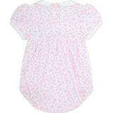 Pink Cheetah Print Smocked Bubble