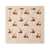 Floral Mini Lovey Two-Layer Muslin Security Blanket