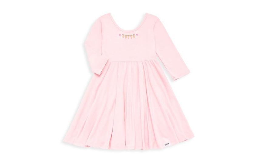 Twirly Dress With Easter Embroidery