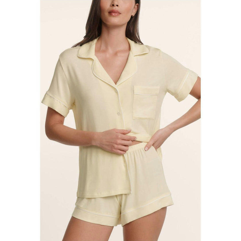 Gisele TENCEL™ Modal Relaxed Short PJ Set, Yellow