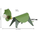 Gretchen 7.5" Modern Industrial Iron Triceratops LED Kids' Lamp