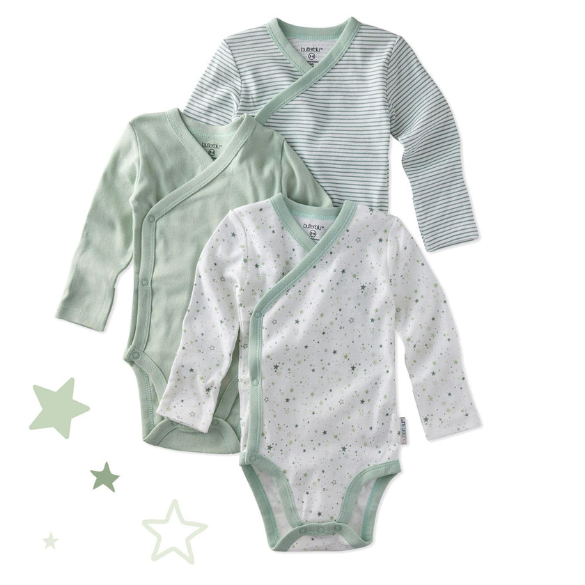 STERLING 3-Pack Side Snap Bodysuit