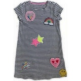 Mod Patch Stripe T Shirt Dress