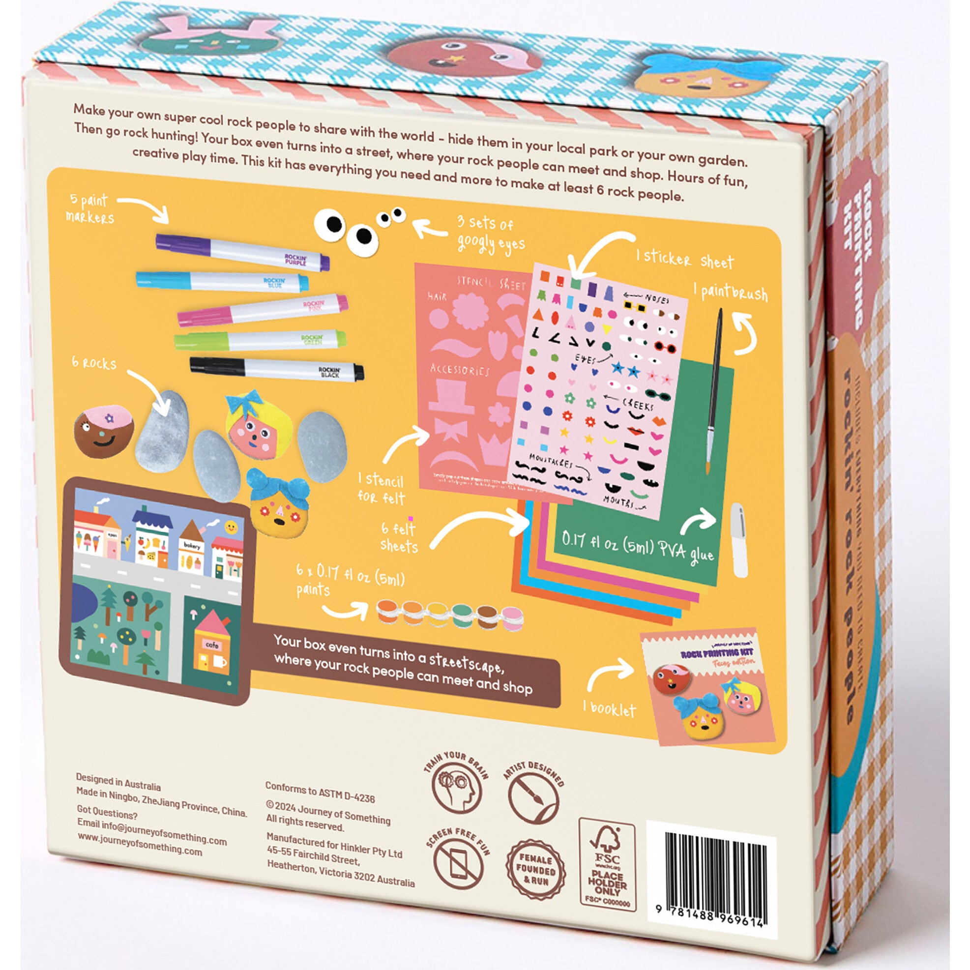 Rock Painting Kit - Faces Edition
