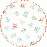 Ditsy Posy Scalloped Dinner Plates