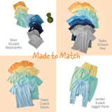 LONDON 5-Pack Toddler Long Sleeve T-Shirts