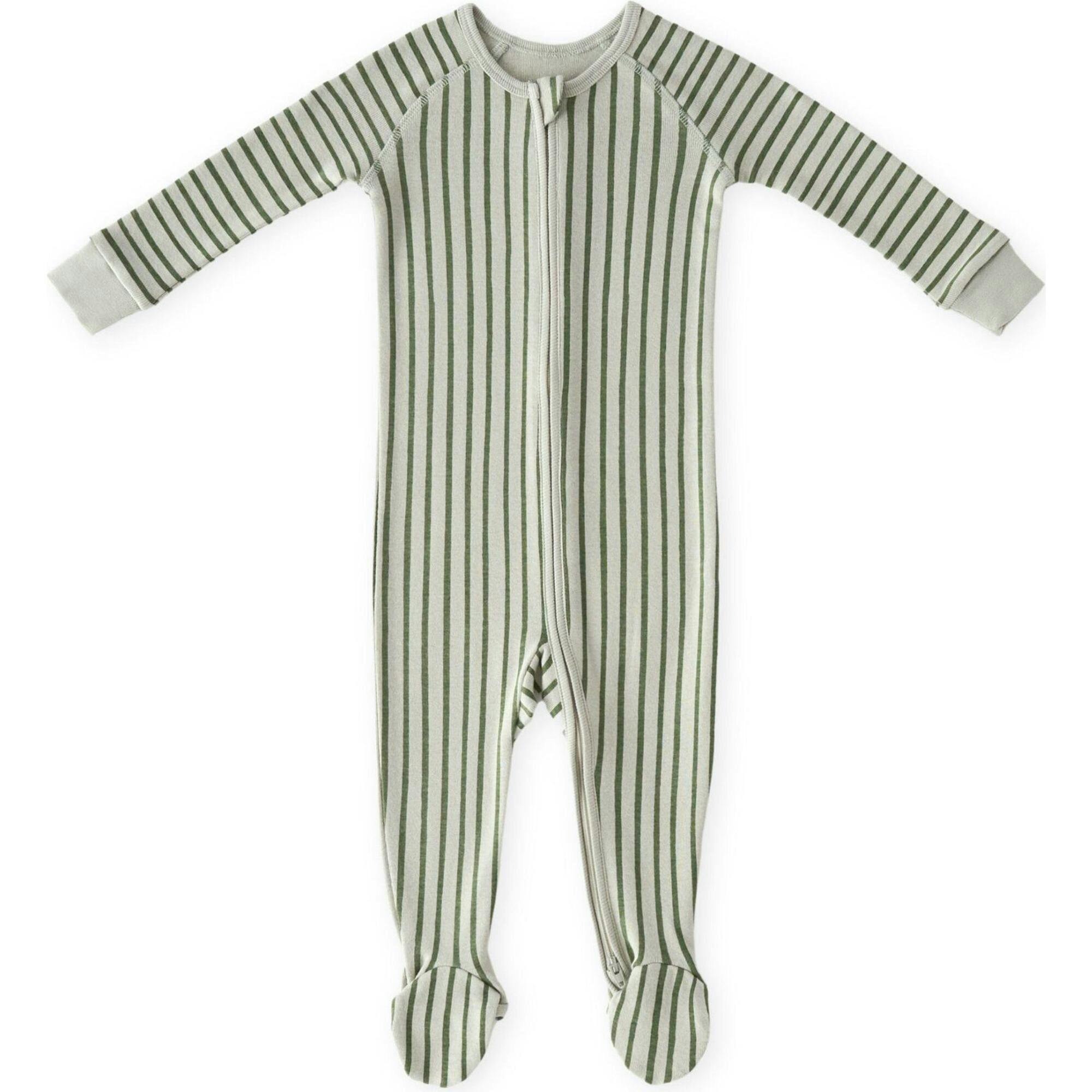Ribbed Baby Sleeper, Green