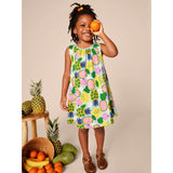 Trapeze Sleeveless A-Line Dress, Multi