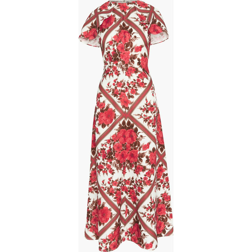 The Davina Dress - Red Diamond Rose