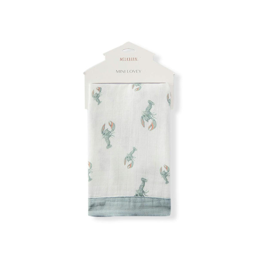 Mint Lobster Bamboo Mini Lovey