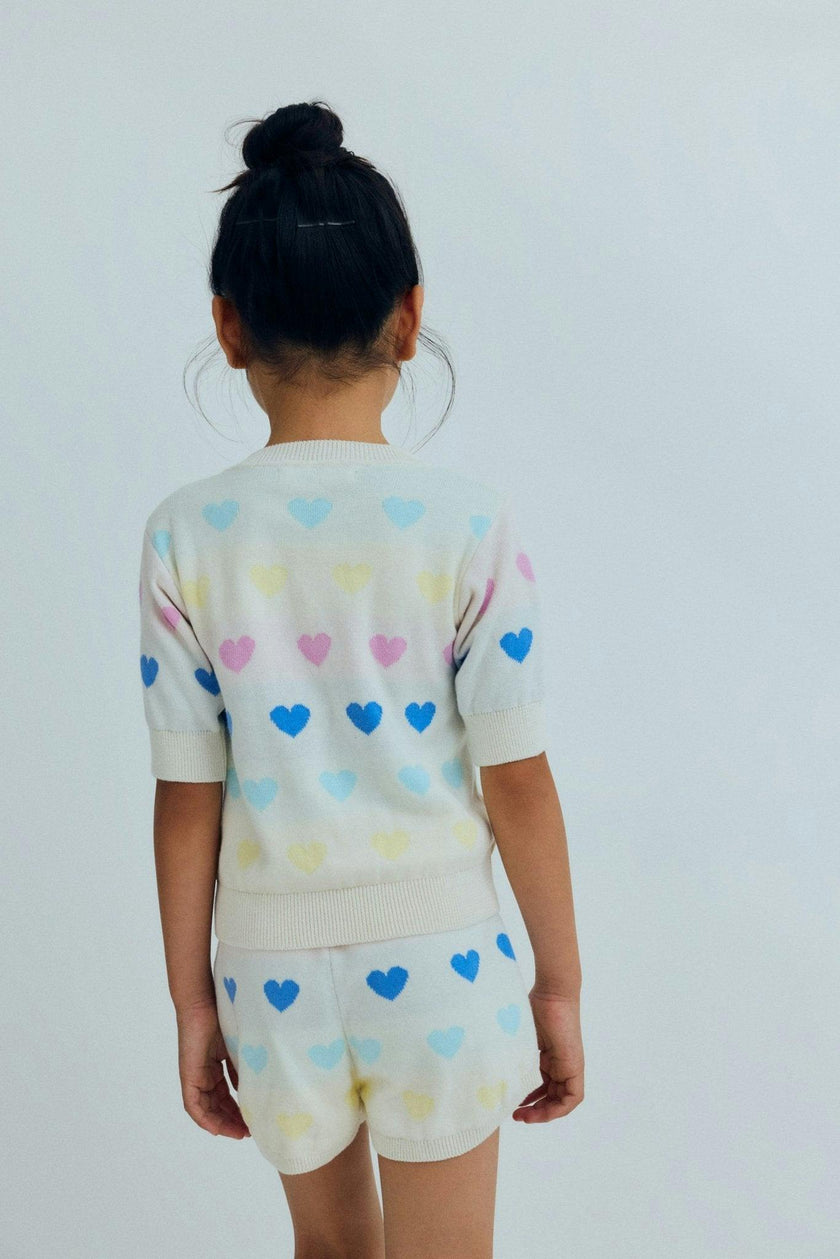 Pinpilin Short Multicolor Hearts