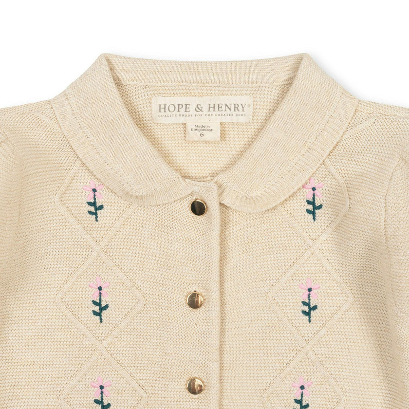Organic Button Front Collared Sweater Dress