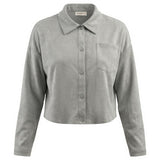 Cotton Linen Cropped Blouse