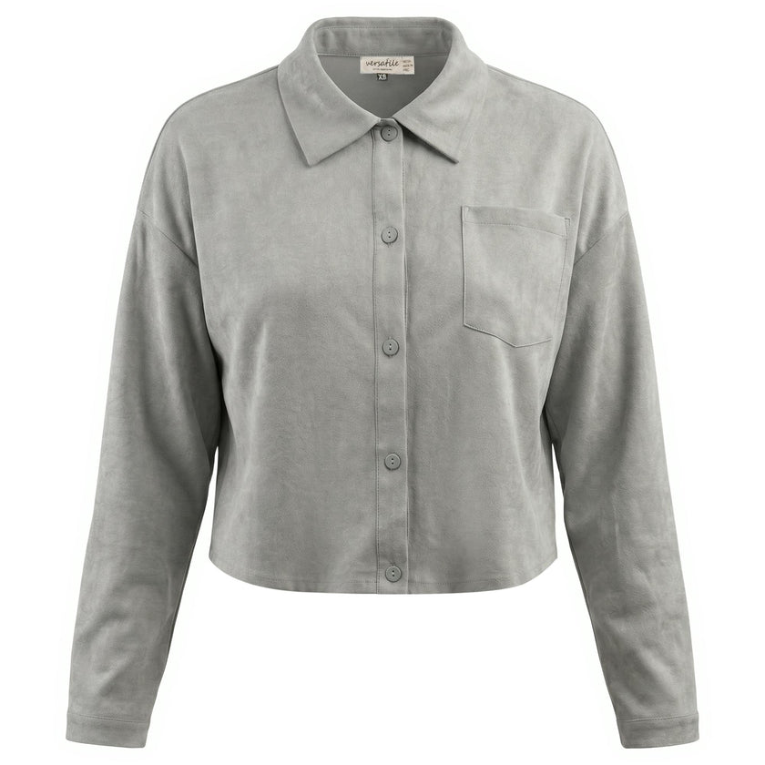 Cotton Linen Cropped Blouse